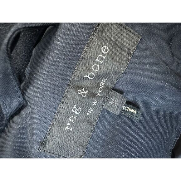 Rag & Bone Down Woman Black Oversized Jacket Parka Medium - Picture 11 of 16